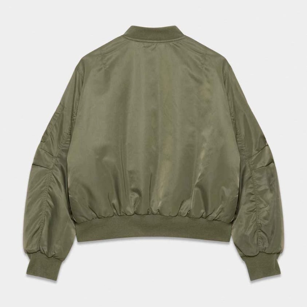 TNA Olive Bomber Jacket - Picture 2 of 9